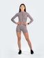 Gym Bodysuit Longsleeve Short - Grey