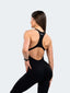 Gym Bodysuit Openback - Black
