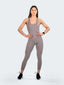 Gym Bodysuit Openback - Grey