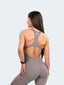 Gym Bodysuit Openback - Grey