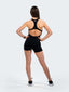 Gym Bodysuit Openback Short - Black