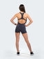 Gym Bodysuit Openback Short - Dark Grey