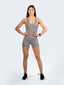Gym Bodysuit Openback Short - Grey