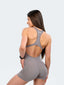 Gym Bodysuit Openback Short - Grey