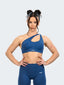 One Shoulder Bra - Navy Blue