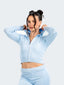 Zip-Up Hoodie - Baby Blue